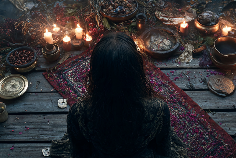 Shamanic healing session